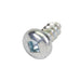 Tapping Screw, Pan Head Square Socket Drive, Type A, #8 x 1-1/4" Length, Low Carbon Steel Trivalent Zinc Plated by Spaenaur Inc.