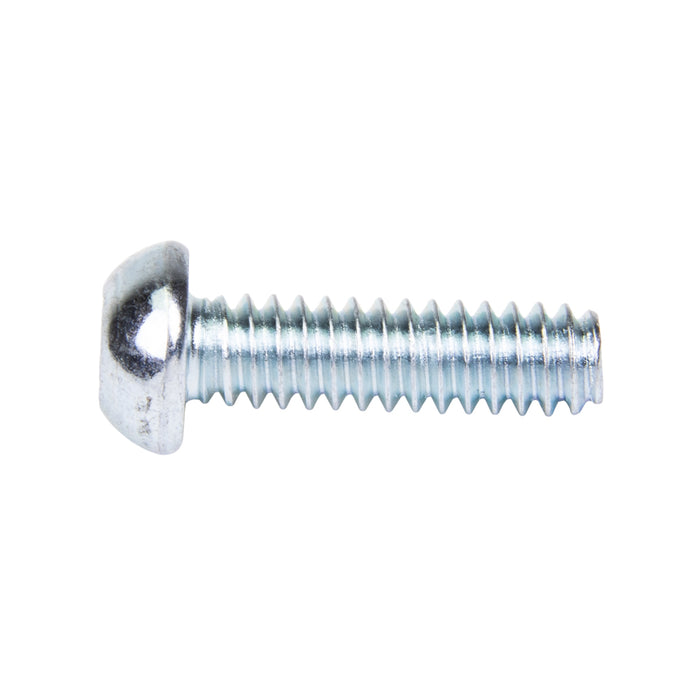 Machine Screw, Round Head, Square Socket Drive, #10-32 UNF x 7/8" Length, Steel Zinc Plated Trivalent by Spaenaur Inc.