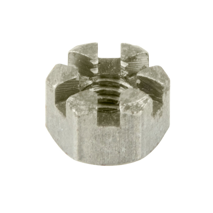 Slotted Thick Finished Hex Nut 5/8"-18 UNF (15/16" AF x 23/32"THK) Grade 5 Steel Plain Finish ANSI B18.2.2-1986 by Spaenaur Inc.