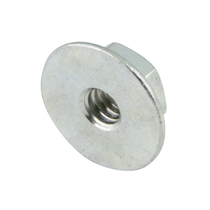 Écrou hexagonal à bride « Super Flange » Toplock, 5/16"-18 UNC, diamètre maximal de la bride : 0,968", acier de nuance F, zingué et ciré par TechPlus®