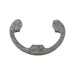 Bague de retenue externe (courbée) 1/8" Arbre x .094" Diamètre libre x .010" Épaisseur Acier à ressort à haute teneur en carbone, lisse, par Spaenaur Inc.