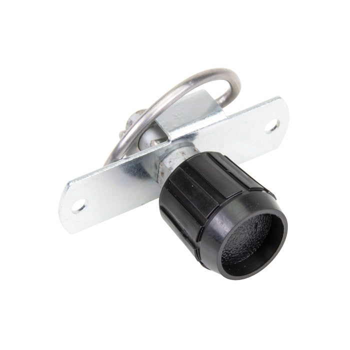 Small Spring Latch Black Knob Head Rivet Type .05-.25" Grip Steel Zinc Plated