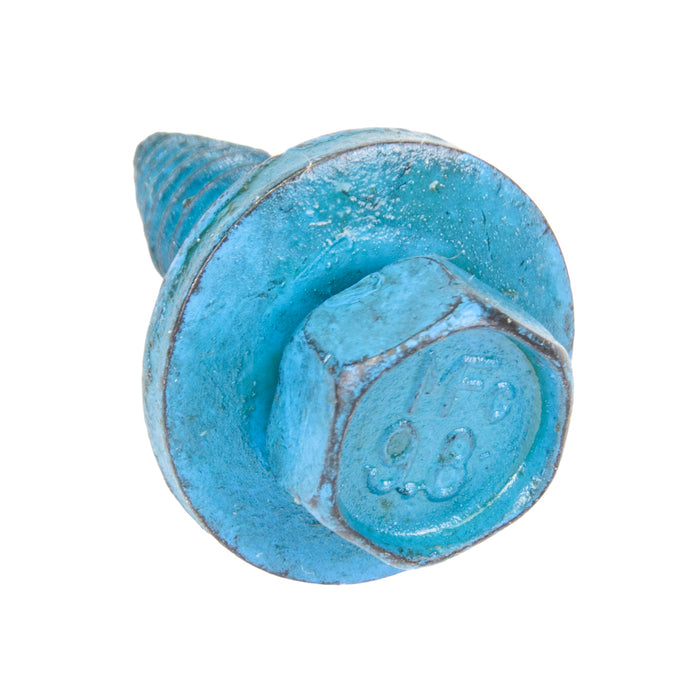 Sems Machine Screw Metric Hex Head, With 20mm OD Flat Washer, M6.3 X 1.00 Pitch X 20mm Length, Low Carbon Steel Phosphate, Coated-Blue Dye by Spaenaur Inc.