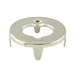 Common Sense Eyelet, 4 Prongs Regular 1/4" Prongs Brass, Nickel Plated by Spaenaur Inc.