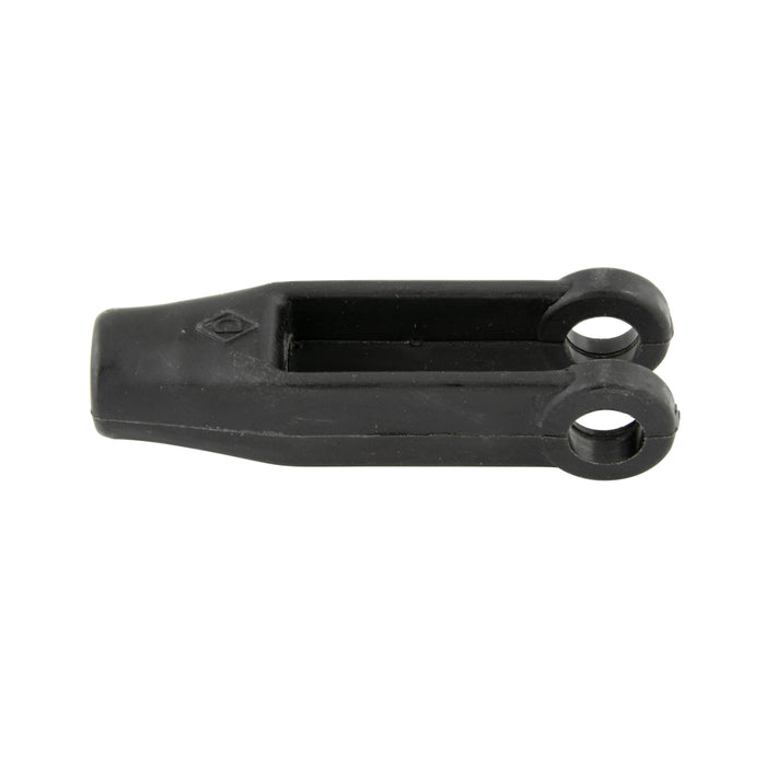 Right Hand Yoke,Spring Steel Insert 1/2"-20 Nf x 3" O/A LGTH Reinforced Fibreglass, Black