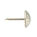 Furniture Nail, Small Facets Head 7/16" DIA, Shank L 1/2" Steel, Hammered, Nickel Plated by Spaenaur Inc.