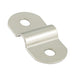 "D" Ring Anchor Plate 1/8" Eye DIA x 11/16" Wid x 1 3/8" LGTH Sheet Steel Nickel Plated by Spaenaur Inc.