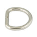 Dee Ring (Welded Joint) 1 3/4" Inside Width, .250" Wire DIA Steel Nickel Plated by Spaenaur Inc.