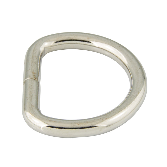 Dee Ring (Welded Joint) 2" Inside Width, .312" Wire DIA. Steel Nickel Plated by Spaenaur Inc.