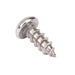 Tapping Screw, Round Head Slotted Drive, Type AB, #8 x 1" Length, Stainless Steel by Spaenaur Inc.