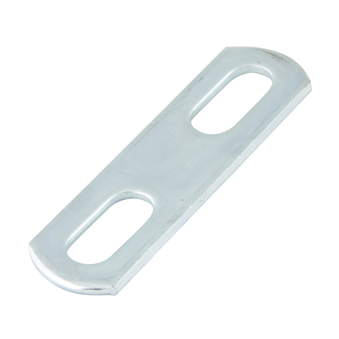 Plaque à boulon en U pour filetage jusqu'à 5/16 po de diamètre 3/4 po de largeur x 2-1/2 po de longueur hors tout x 0,090 po d'épaisseur Acier zingué (composant des références Ub-1X, Ub-2X, 030-005A, 030-018A) par Spaenaur Inc.
