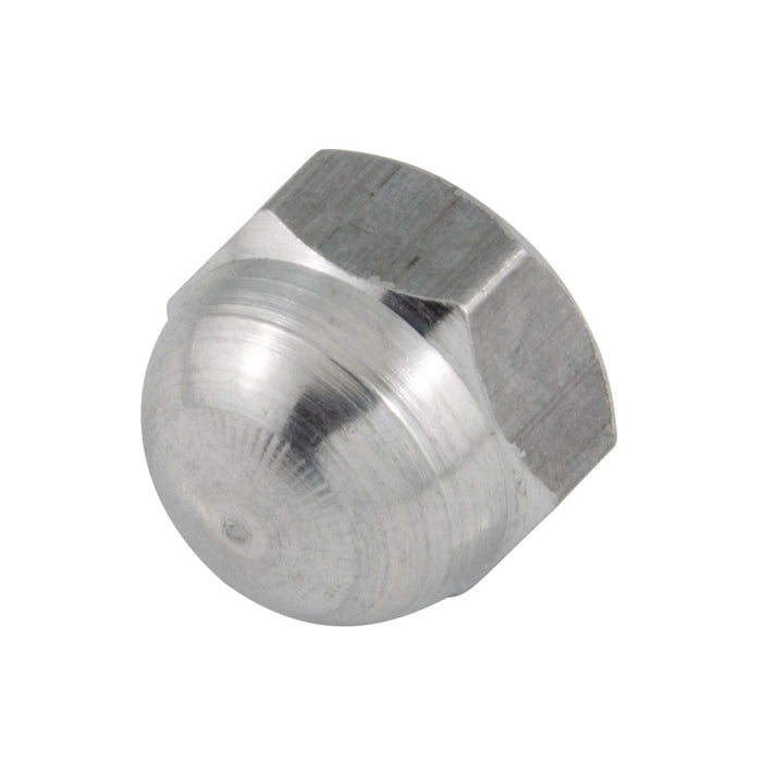 Écrou borgne, n° 10-24, diamètre de face 3/8", épaisseur 11/32", en aluminium, fabriqué par Spaenaur Inc.