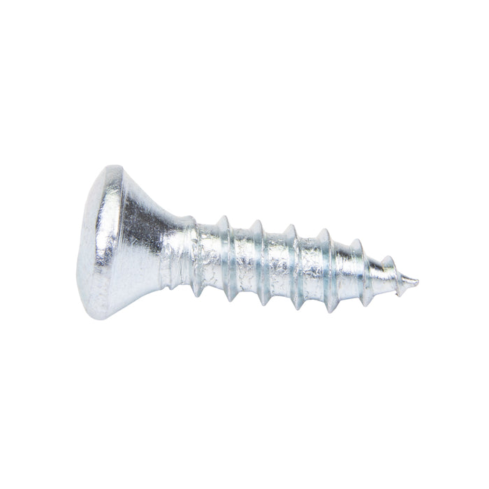 Tapping Screw, Oval Head Square Socket Drive, Type AB, #10 x 1/2" Length, Steel Zinc Plated by Spaenaur Inc.