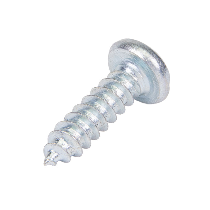 Tapping Screw, Pan Head Socket/Slot Drive, Type AB, #6 x 1/2" Length, Steel Zinc Plated by Spaenaur Inc.