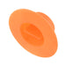 Bouchon à tirette à bride large 1 19/32 x 11/16 en polyéthylène basse densité, couleur orange, par Spaenaur Inc.