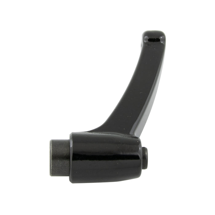 Indexed Clamping Lever, Female THRD 4.22" Length, 3/8"-16 Thread 2.56" Overall Height Zinc Diecast, Black