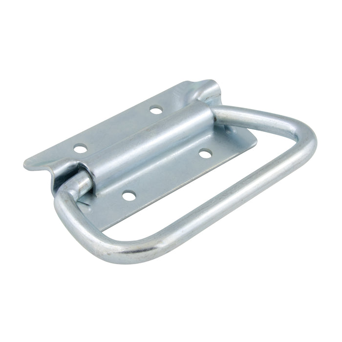 Poignée à anneau fil métallique de 5/16 po de diamètre, 4 trous de 13/64 po de diamètre (pour rivet ou vis de 3/16 po de diamètre) Acier zingué par Globe®