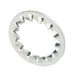 Internal Overlap tooth Lockwasher, M6 (6.4mm ID) Carbon Steel Heat Treated Zinc PLTD DIN 6798J/ST-ZP M6 by Spaenaur Inc.