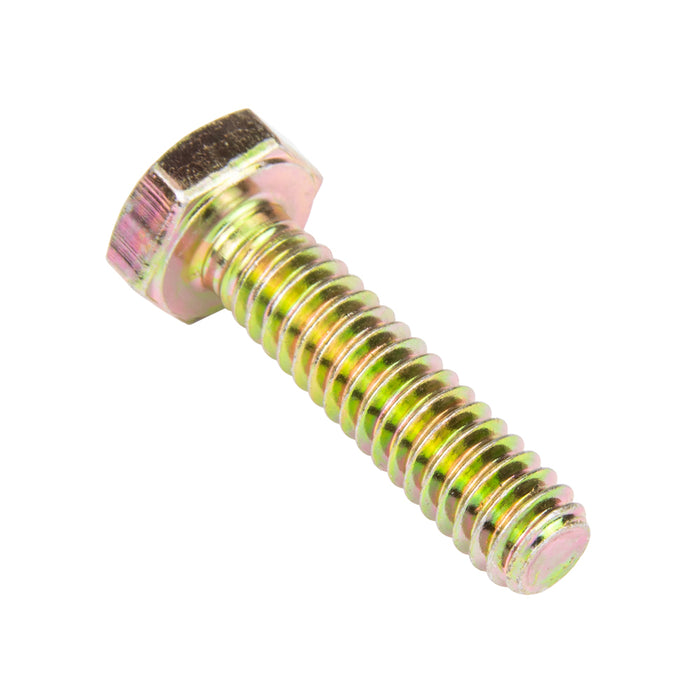 Vis à tête hexagonale Sae 7/16"-14 UNC x 1-1/2" Grade 8 Acier allié au carbone moyen Zinguée avec dichromate jaune ANSI B18.2.1-1965