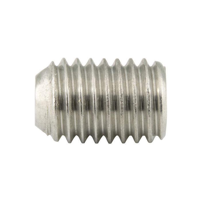 Hex Socket Set Screw, Cup Point #0-80 UNF x 1/8" LGTH 18-8 Stainless Steel ANSI B18.3