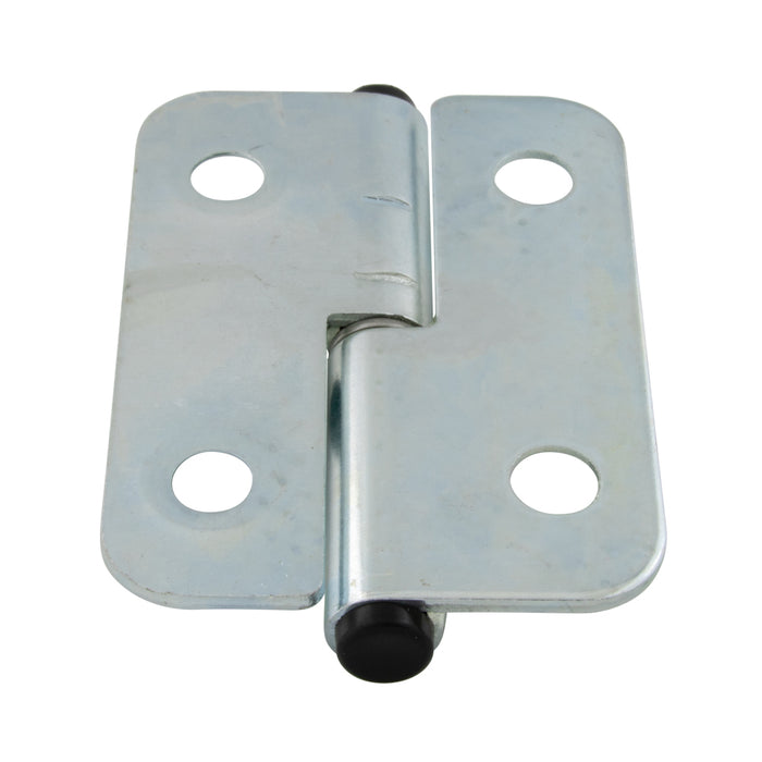 Right Lift-Off Hinges 100mm O/A HT x 75mm Width Mild Steel Clear Zinc Plated by Spaenaur Inc.
