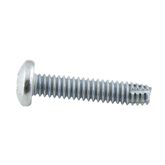 Thread-Cutting Screw, Phillips Pan #8-32 UNC x 3/4" LONG, Type F Low Carb Steel Case Hard Trivalent Zinc Plated, ANSI B18.6.4-1981