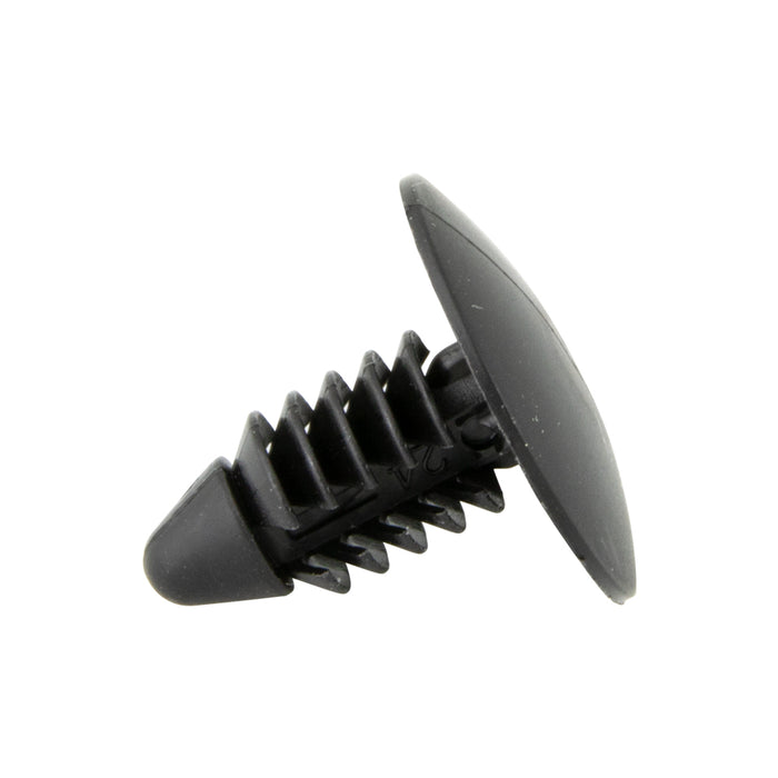Fixation pour aile, pare-chocs, joint de capot et garniture intérieure Diamètre de tête 11/16 po x hauteur totale 23/32 po x trou 1/4 po Nylon noir par Spaenaur Inc.