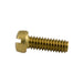 Machine Screw, Fillister Head, Slotted Drive, #10-32 UNF x 1/2" Length, Brass Plain by Spaenaur Inc.