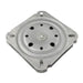 Swivel Revolving Plate, W/ 60 Bearings, 6 3/4" Square x 12 Gauge 13/16" O/A THK Steel Plain Finish by Spaenaur Inc.