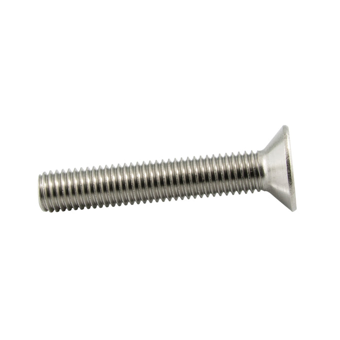 Flat Head Hex Socket Cap Screw M5 x 0.80 x 40mm LG, Partial Thread A2 Stainless Steel DIN 7991/A2/Part M5X40