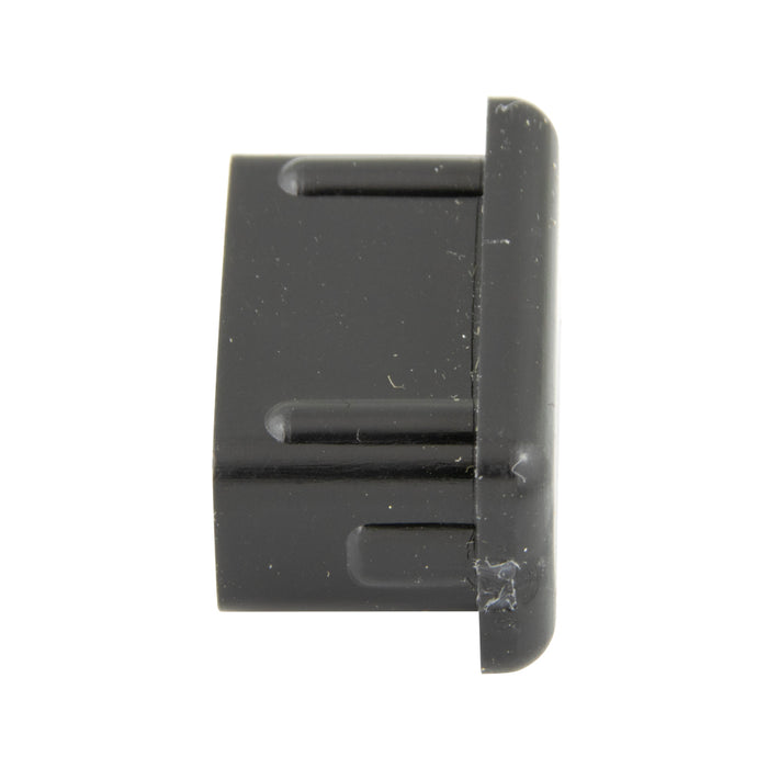 Insert Plug, Rectangular Style 3/4" x 1 1/2" Rect, 16-18 GA Polyethylene Black by Spaenaur Inc.