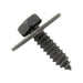 Sems Indented Hex Hd Machine Screw, With 3/4" OD Flat Washer, Dog Point, 1/4"-20 UNC X 3/4", Low Carbon Steel, Phosphate & Oil by Spaenaur Inc.