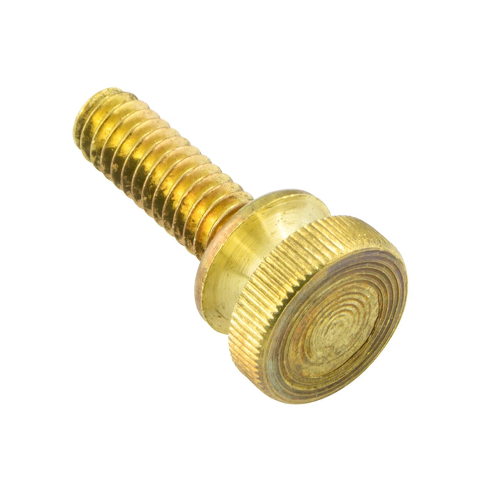 Thumb Screw,Knurled #12 - 24 UNC x 3/4" Brass Plain by Spaenaur Inc.