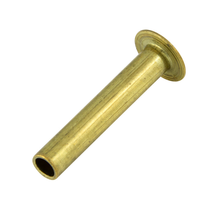 Rivet semi-tubulaire, tête ovale 3/16 po de diamètre x 1 po de longueur (3/8 po de diamètre de tête) en laiton brut par Spaenaur Inc.