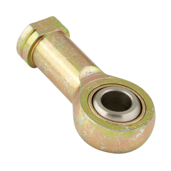 Rod End with Bearings, Alinabal V Series Plated Steel Housing, Phosphor Bronze Race, Hard Plated Steel Ball Female #10-32 Left Hand THRD Mild Steel by Spaenaur Inc.