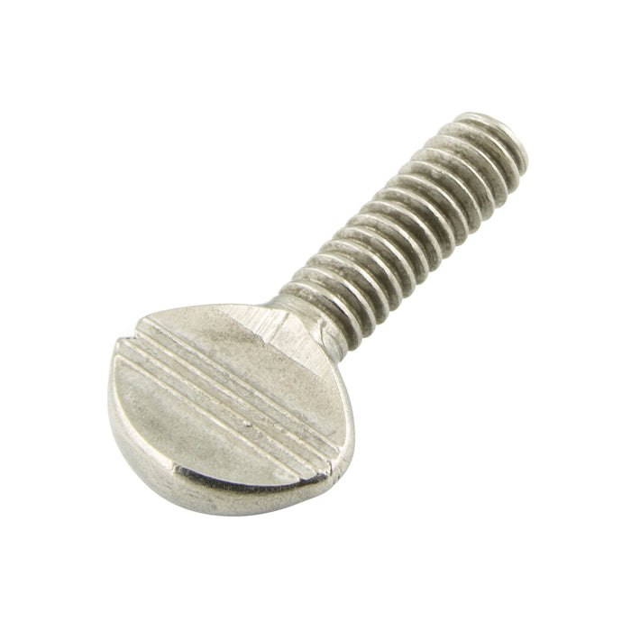 Thumb Screw, Spade Head without Shoulder, 3/8"-16 UNC x 3/4" LG 18-8 Stainless Steel