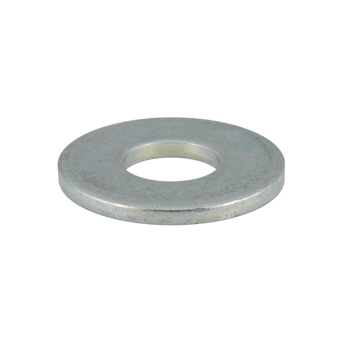 Flat Washer, Round, Bolt Size 5/16" 11/32" ID x 7/8" OD x .125" THK Steel Trivalent Zinc Plated