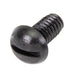 Machine Screw, Round Head, Slotted Drive, 1/4"-20 UNC x 1/2" Length, Nylon Black Black by Spaenaur Inc.