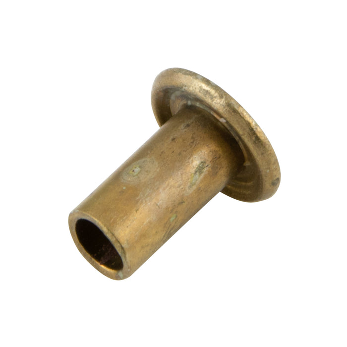 Rivet tubulaire à tête plate sous-coupée 3/16" x 3/8" L (diamètre de tête 23/64") en acier zingué dichromate jaune par Spaenaur Inc.