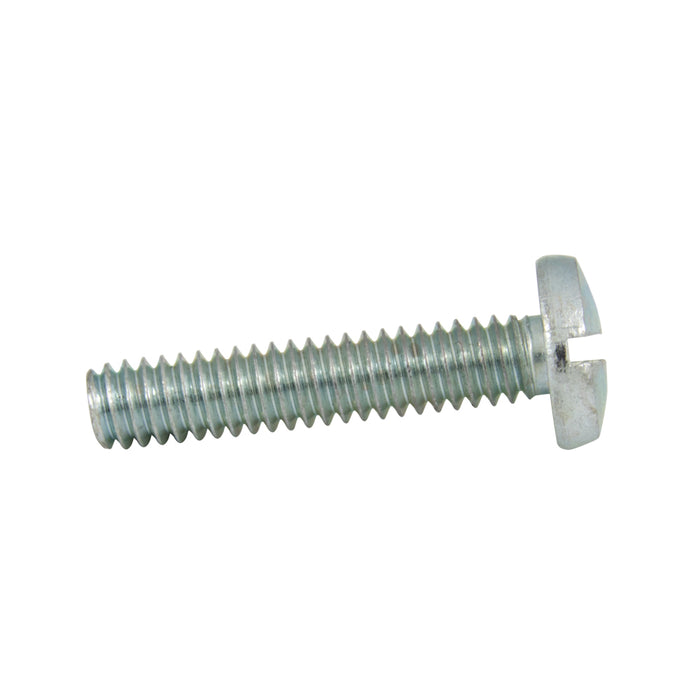 Machine Screw, Binding Head, Slotted Drive, #10-32 UNF x 1" Length, Steel Zinc Plated