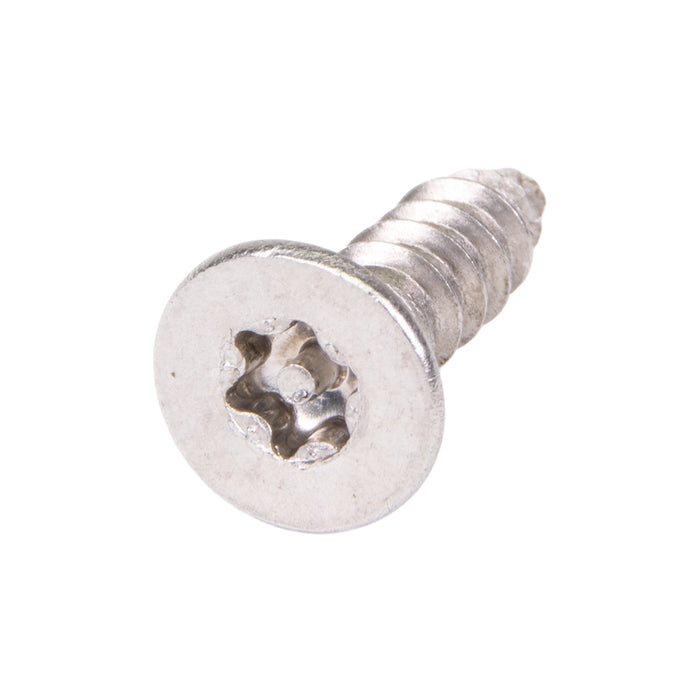 Tapping Screw, Flat Head Torx TR20 Drive, Type AB, #8 x 3/4" Length, Stainless Steel