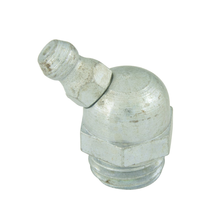 Graisseur BM 6 X0,75 en acier brut à 45 degrés/H2 M6X0,75 zingué