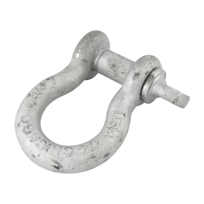 Screw Pin Anchor Shackle 1 1/4" DIA, C-1035 Steel Hot DIP Galvanized by Spaenaur Inc.