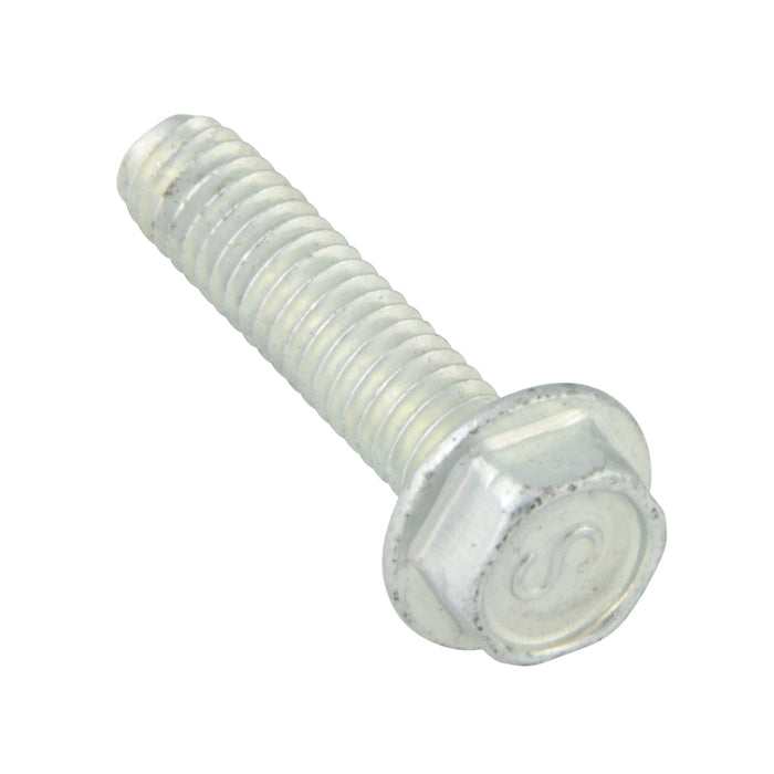 Thread Rolling Screws, Indented Hex Washer Head, Fully-Threaded, #6-32 x 1/2" Length, Case Hardened Low Carbon Steel Zinc Plated