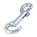 Snap Hook, Metric, Fast Eye 24 mm Eye, 120 mm Oal,18 mm Snap Opening Zinc Die Cast, Nickel Plated by Spaenaur Inc.