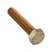 Hex Head Cap Screw DIN 933 M6 x 16mm Full Thread Brass DIN 933/BR M6X16 by Spaenaur Inc.