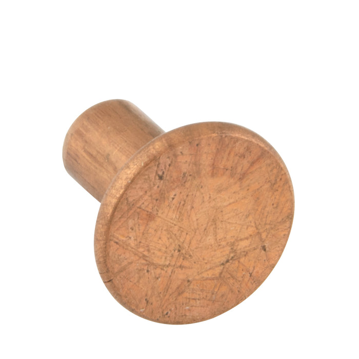 Solid Tinners Rivet, Flat HD 5 Lb Size- .185" DIA x 3/8" LGTH Copper Plain ANSI B18.1.1-1972(R1981) by Spaenaur Inc.