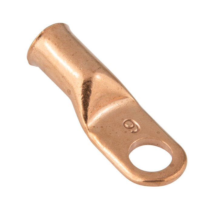 Light Duty Starter Lug #1 Cable, 1/4" Stud Copper