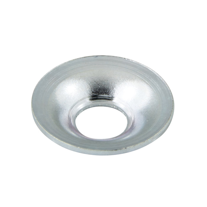 Rondelle à tête fraisée affleurante pour vis à tête ovale n° 8, diamètre intérieur n° 8 x diamètre extérieur 1/2", en acier zingué, fabriquée par Spaenaur Inc.