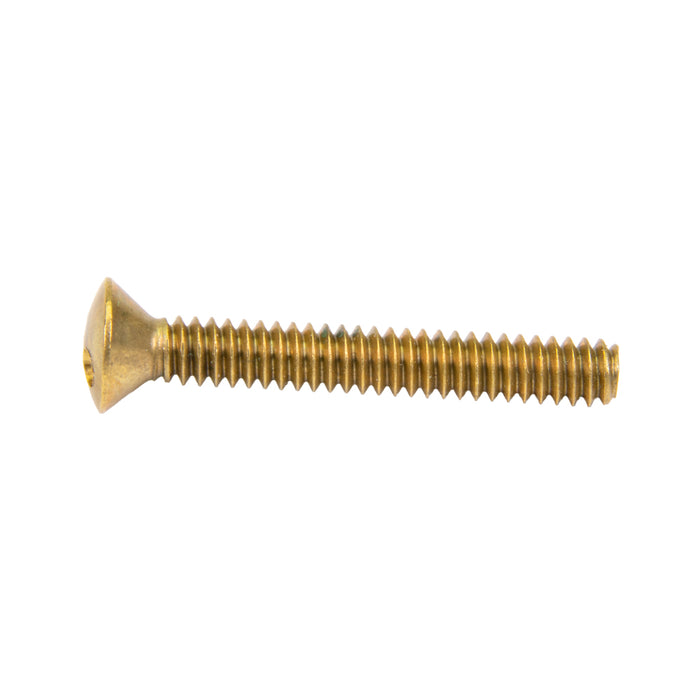 Security Screw, Flat Head Spanner Drive, 3/8"-16 UNC x 3/4" Length, Stainless Steel by Spaenaur Inc.